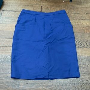 H&M navy work skirt